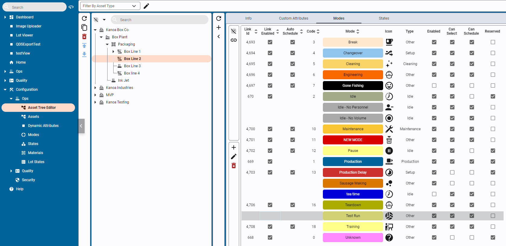 Mode Configuration