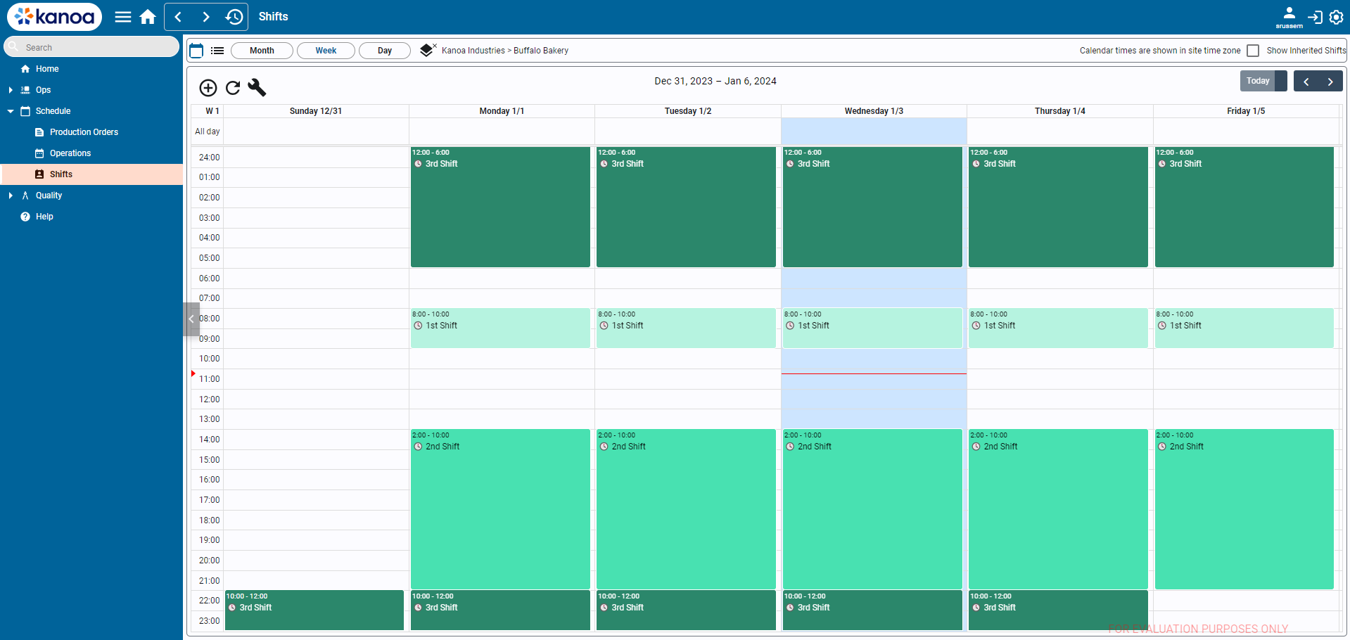 Schedule Shifts