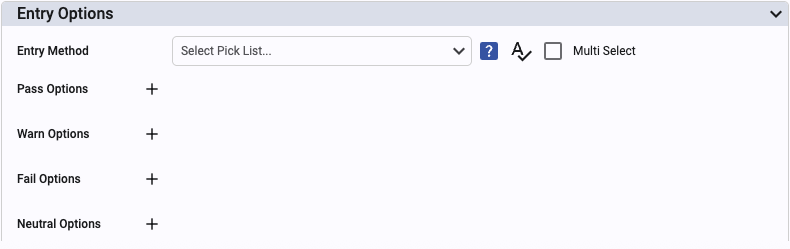 Configure Check Items